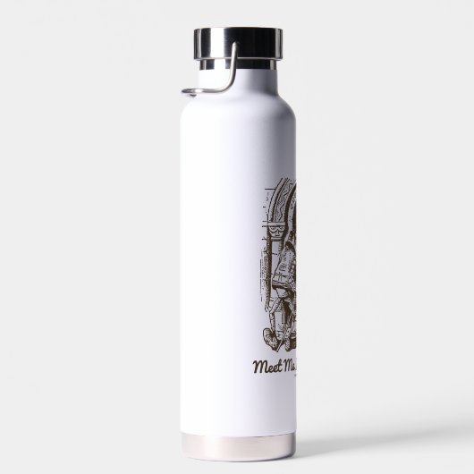 Treffen Sie mich in Wunderland Königin Alice Frog  Trinkflasche (Rechts)