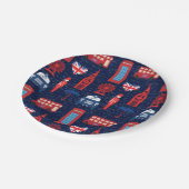 Treffen Sie mich mit den Londoner Paper-Tellern Pappteller (Schrägansicht)