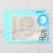 Treffen Sie mich neuen Baby Junge koala Party lade Einladung (Vorne/Hinten)