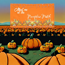 Treffen Sie mich Pumpkin Patch Colour Bicycle Baue Banner