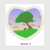 Treffen Sie mich unter dem Baum Aufkleber (Blatt)