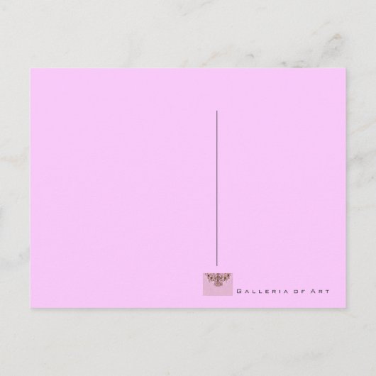 Treffen Sie mich unter dem Kronleuchter ~ Postkart Postkarte (Rückseite)