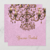 Treffen Sie mich unter dem Lüster ~ Einladungen (Vorne/Hinten)