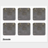 Treffen Sie mich unter dem Lüster~ Square Sticker (Blatt)