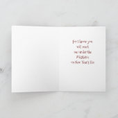 **TREFFEN SIE MICH UNTER DEM MISTLETOE** DIESE CHR KARTE (Innenseite)