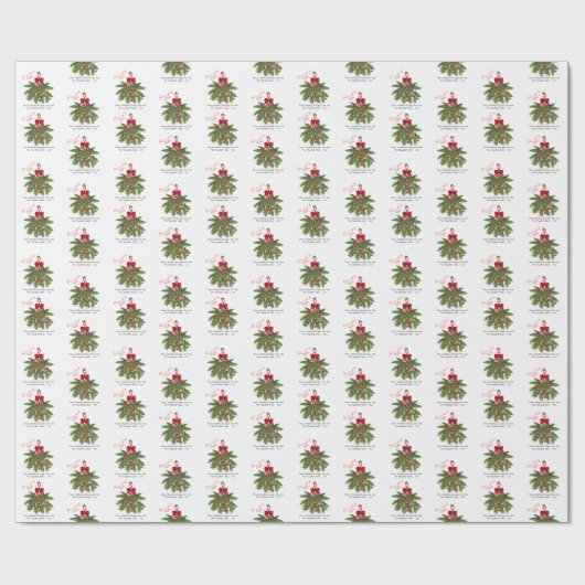 Treffen Sie mich unter dem Mistletoe frohe Weihnac Geschenkpapier (Flach)