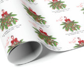 Treffen Sie mich unter dem Mistletoe frohe Weihnac Geschenkpapier (Rolleneckpunkt)