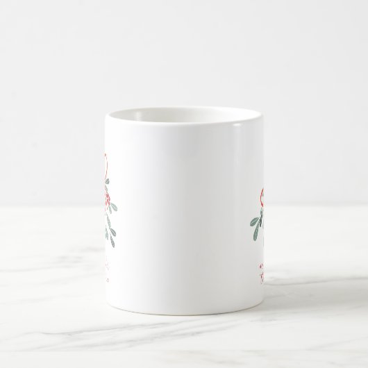 Treffen Sie mich unter dem Mistletoe Kaffeetasse (Mittel)