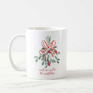 Treffen Sie mich unter dem Mistletoe Kaffeetasse
