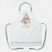 Treffen Sie mich unter dem Mistletoe Schürze (Vorderseite)