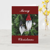 **TREFFEN SIE MICH UNTER DEM MISTLETOM FÜR LIEBE** KARTE (Gelbe Blume)