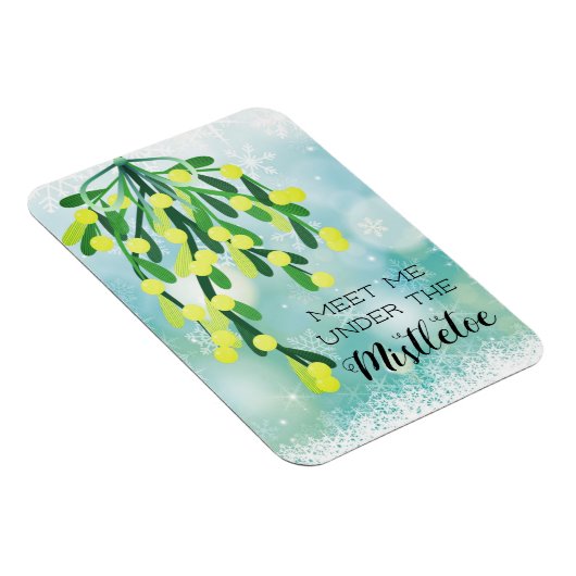 Treffen Sie mich unter dem Mistleton Weihnachten Magnet (Rechte Seite)