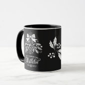 Treffen Sie mich unter dem Mistleton Weihnachten Tasse (Vorderseite Links)