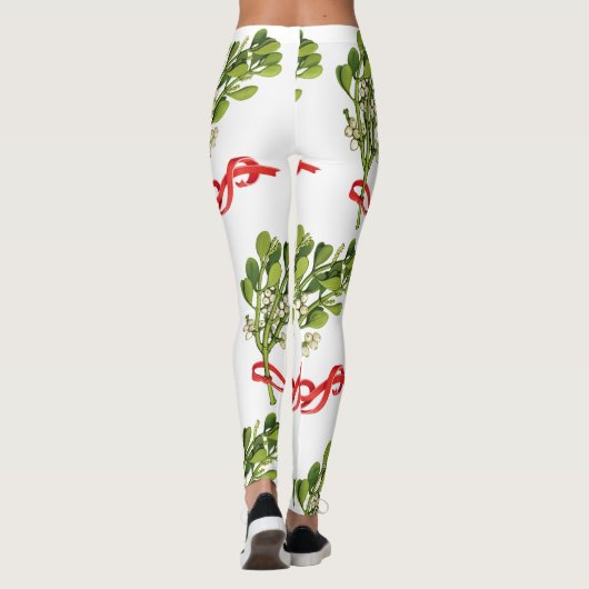 TREFFEN SIE MICH UNTER DEN MISTLETOE-CHRISTMAS LEGGINGS (Rückseite)