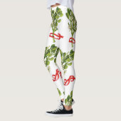 TREFFEN SIE MICH UNTER DEN MISTLETOE-CHRISTMAS LEGGINGS (Links)