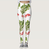 TREFFEN SIE MICH UNTER DEN MISTLETOE-CHRISTMAS LEGGINGS (Vorderseite)