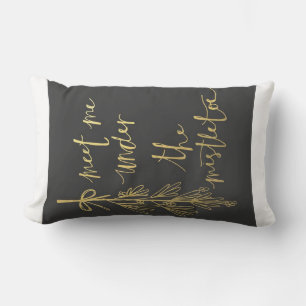 *TREFFEN SIE MICH UNTER DER MISTLETOE* LUMBAR PILL KISSEN FÜR DRAUßEN