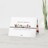 Treffen Sie mich unter der Niedlichen Weihnachtsfe Karte (Rückseite)