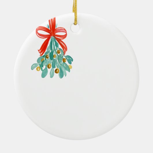 Treffen Sie mich unter der Personalisierten Hochze Keramik Ornament (Hinten)