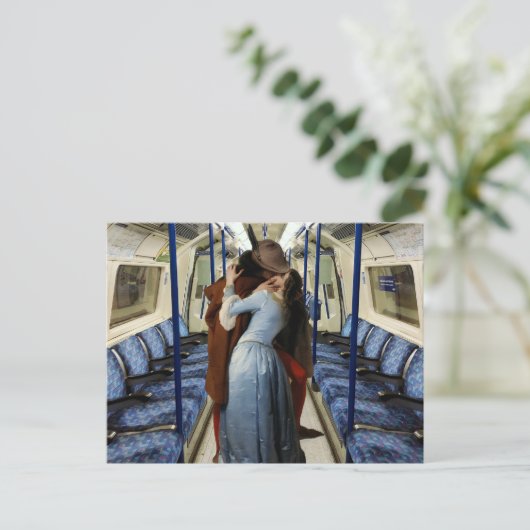 Treffen Sie mich während der Beförderung Postkarte (Stehend Vorderseite)