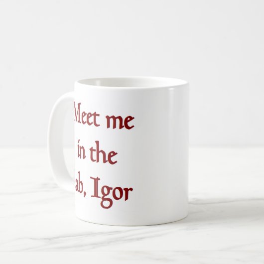 Treffen Sie mir große Kaffee-Tasse Kaffeetasse (Vorderseite Links)