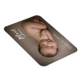 Treffen Sie moderne Memory Baby Foto Keepake Gesch Magnet (Rechte Seite)