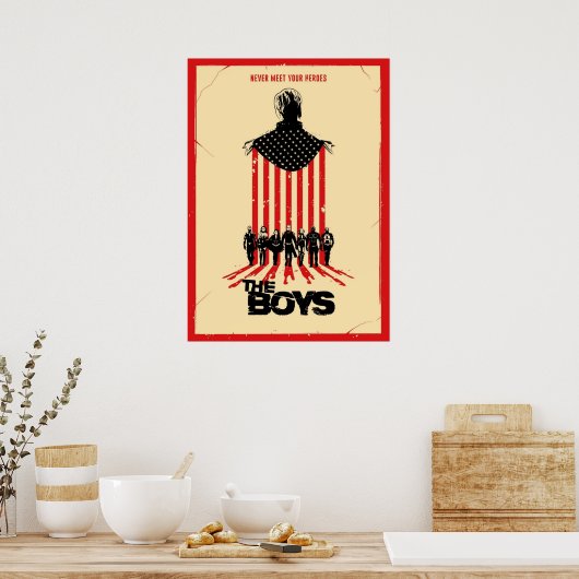 Treffen Sie niemals Ihre Helden Poster (Küche)