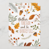 Treffen Sie sich zusammen und seien Sie dankbar Er Einladung (Vorne/Hinten)