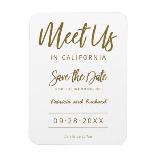 Treffen Sie uns bei der Hochzeit am Zielort Save T Magnet