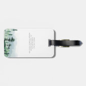 Treffen Sie uns im Wald im Freien Hochzeit retten  Gepäckanhänger (Rückseite horizontal)