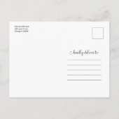 Treffen Sie uns im Wald im Freien Hochzeit retten Postkarte (Rückseite)