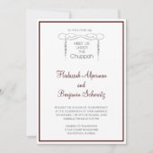 Treffen Sie uns unter der Tschuppah in Burgund Einladung (Vorderseite)