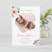 Treffen Sie unser Wertvolles Geschenk - Endlich hi Einladung (Stehend Vorderseite)