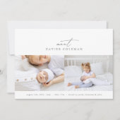 "treffen" Sie unsere Geburt des Fotos Ankündigung (Vorderseite)