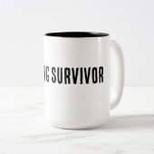 Treffen Überlebender - Meme Kapuzenpullover Zweifarbige Tasse (VorderseiteRechts)