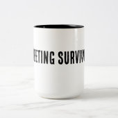 Treffen Überlebender - Meme Kapuzenpullover Zweifarbige Tasse (Mittel)
