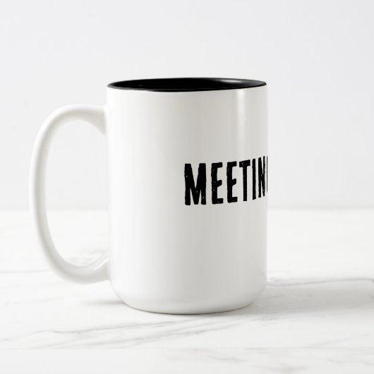 Treffen Überlebender - Meme Kapuzenpullover Zweifarbige Tasse (Links)