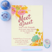 Treffen und Begrüßung Flyer (Einzeln)