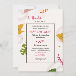 Treffen und Greet Condo Coop Einladungen