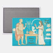 Treffen von Antony und Cleopatra in Tarsos, Türkei Magnet (Vorderseite/Rückseite)