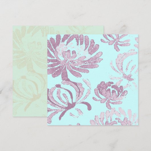 Treffen von Blume ~ Einladungen (Vorne/Hinten)