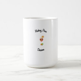 Treffen von Entscheidungen mit Sangria Glas und Ob Verwandlungstasse