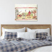 Treffen von Hernando Cortes und Montezuma Leinwanddruck (Insitu (Schlafzimmer))