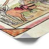 Treffen von Hernando Cortes und Montezuma Poster (Ecke)