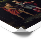 Treffen von Jakob und Laban mit Rachel, Leah und S Poster (Ecke)