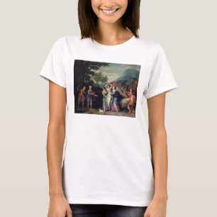 Treffen von Jakob und Laban mit Rachel, Leah und S T-Shirt