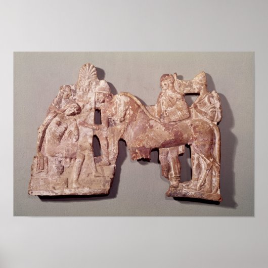 Treffen von Orestes und Electra in Agamemnon Poster (Vorne)