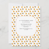 Treffen wir Erntedank Dinner Party Einladung (Rückseite)