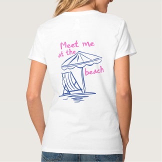 Treffen wir uns am Strand Sommer Stimmung T-Shirt
