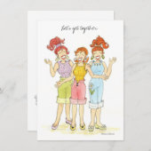 Treffen wir uns Bar-B-Q-Einladung Einladung (Vorne/Hinten)